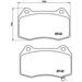 Brake Pad Set BREMBO P56047 /  - Set