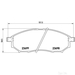 Brake Pad Set BREMBO P56058 /  - Brake Pad Set
