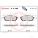 Brake Pad Set BREMBO P56065 / - Set