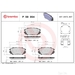 Brake Pad Set BREMBO P59054 /  - Set