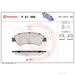Brake Pad Set BREMBO P61066 /  - Brake Pad Set