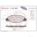 Brake Pad Set BREMBO P61072 /  - Set