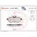 Brake Pad Set BREMBO P61074 /  - Set
