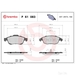 Brake Pad Set BREMBO P61083 /  - Set