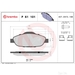 Brake Pad Set BREMBO P61101 /  - Set