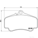 Brake Pad Set BREMBO P65011 /  - Set