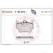 Brake Pad Set BREMBO P65014 /  - Set