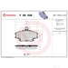 Brake Pad Set BREMBO P68008 /  - Set