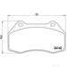 Brake Pad Set BREMBO P68036 / - Set