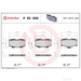 Brake Pad Set BREMBO P83009 /  - Set