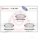 Brake Pad Set BREMBO P83037 /  - Set