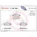 Brake Pad Set BREMBO P83046 /  - Set
