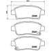 Brake Pad Set BREMBO P83050 /  - Set