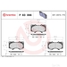 Brake Pad Set BREMBO P83066 /  - Set