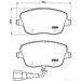 Brake Pad Set BREMBO P85077 /  - Set
