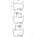 Brake Pad Set BREMBO P85078 /  - Brake Pad Set