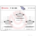 Brake Pad Set BREMBO P85085 /  - Set