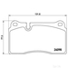 Brake Pad Set BREMBO P85110 /  - Set