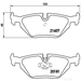 Brake Pad Set BREMBO P06013 /  - Set