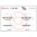 Brake Pad Set BREMBO P06025 /  - Set
