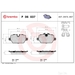 Brake Pad Set BREMBO P06037 /  - Set