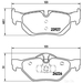Brake Pad Set BREMBO P06038 /  - Set