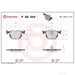 Brake Pad Set BREMBO P06044 /  - Set