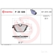 Brake Pad Set BREMBO P23026 /  - Set