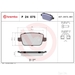 Brake Pad Set BREMBO P24075 /  - Set