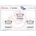 Brake Pad Set BREMBO P28022 /  - Brake Pad Set