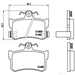 Brake Pad Set BREMBO P28027 / - Set