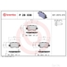 Brake Pad Set BREMBO P28038 /  - Set