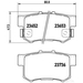 Brake Pad Set BREMBO P28039 / - Set