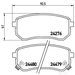 Brake Pad Set BREMBO P30033 /  - Set
