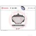 Brake Pad Set BREMBO P44001 /  - Set