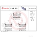 Brake Pad Set BREMBO P49021 /  - Set