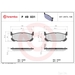 Brake Pad Set BREMBO P49031 /  - Set