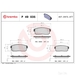 Brake Pad Set BREMBO P49035 /  - Set