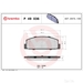 Brake Pad Set BREMBO P49036 /  - Set
