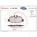 Brake Pad Set BREMBO P50051 /  - Set