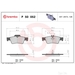 Brake Pad Set BREMBO P50052 /  - Set