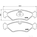 Brake Pad Set BREMBO P50081 /  - Set