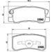 Brake Pad Set BREMBO P54031 /  - Brake Pad Set