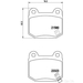 Brake Pad Set BREMBO P56048 / - Brake Pad Set