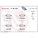 Brake Pad Set BREMBO P59031 / - Set