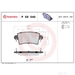 Brake Pad Set BREMBO P59040 /  - Set