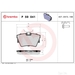 Brake Pad Set BREMBO P59041 /  - Set
