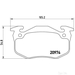 Brake Pad Set BREMBO P61032 /  - Set