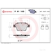 Brake Pad Set BREMBO P61100 /  - Set