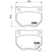 Brake Pad Set BREMBO P78016 / - Set